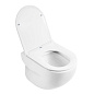 Унитаз подвесной BelBagno ONDA BB066CHR с сиденьем BB870SC + Система инсталляции для унитазов BelBagno BB002-80 с кнопкой смыва BB005-PR-CHROME