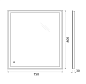 Зеркало BelBagno SPC-GRT-750-800-LED-TCH