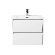 Тумба с раковиной подвесная Belbagno KRAFT 600, Bianco Opaco, 610х460х515, KRAFT-600-2C-SO-BO/BB600ETL