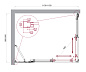 Душевой уголок BelBagno LUCE-AH-21-115/90-C-Cr