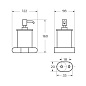 Диспенсер подвесной ART&MAX PLATINO AM-E-3998-MB