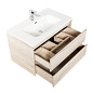 Тумба с раковиной подвесная Belbagno KRAFT 1000, Rovere Galifax Bianco, 1010х460х515, KRAFT-1000-2C-SO-RGB/BB1000ETL