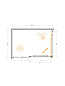 Душевой уголок CEZARES LUX-AH-FS-11-130/90-C-CR