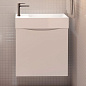 LIBERTY База под раковину подвесная с одной распашной дверцей, Bianco Lucido, 500x220x500, Liberty-500-1D-SO-BL-L