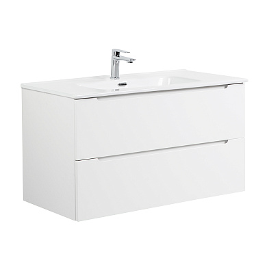 Тумба с раковиной подвесная Belbagno ETNA 1000, Bianco Opaco, 1010х460х515, ETNA-1000-2C-SO-BO-P/BB1000ETL