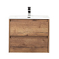 Тумба с раковиной подвесная Belbagno KRAFT 600, Rovere Tabacco, 610х460х515, KRAFT-600-2C-SO-RT/BB600ETL