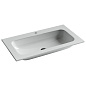 Тумба с керамической раковиной подвесная, SANCOS Snob R, 80 см Beige Soft SNR80CE+CN7012