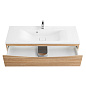 Тумба с раковиной подвесная BelBagno Marino 1200, Rovere Bianco, 1200x450x500, MARINO-1200-2C-SO-WO-P/BB1200/450-LV-MR-PR
