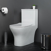 Унитаз-моноблок с сиденьем BelBagno УЮТ (LOUNGE) BB8618CPR-MN/SC