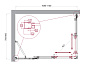 Душевой уголок BelBagno LUCE-AH-21-110/80-C-Cr