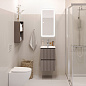 Тумба с раковиной подвесная BelBagno UNO-MINI-400-2C-SO-СO Бежевый матовый, раковина белая BB-8099-3-40