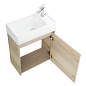 Тумба с раковиной подвесная Belbagno KRAFT MINI 500, Rovere Galifax Bianco, 494х256х500, KRAFT MINI-500/260-1A-SO-RGB-R/7045-KL