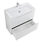 Тумба с раковиной напольная BelBagno MARINO 80 Bianco Lucido, MARINO-800-2C-PIA-BL-P/BB800/450-LV-MR-AST