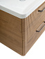 Тумба подвесная с керамической раковиной, Belbagno DUE, 50 см Rovere Nature DUE-500-2C-SO-RN-P+RS333MDN.4/160+BB-8076-3-50