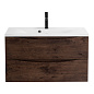 Тумба с раковиной подвесная BelBagno Marino 1000 , Rovere Moro, 1000x445x500, MARINO-1000-2C-SO-RW-P/BB1000/445-LV-MR-PR