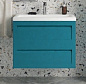 PLATINO База под раковину подвесная с двумя выкатными ящиками, серый матовый, 750x470x550, AM-Platino-750-2C-SO-TM