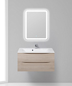 Тумба с раковиной подвесная BelBagno Marino 900, Rovere Grigio, 900x450x500, MARINO-900-2C-SO-RG-P/BB900/450-LV-MR-AST