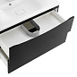Тумба с раковиной подвесная BelBagno Marino 1000 , Nero Lucido, 1000x445x500, MARINO-1000-2C-SO-NL-P/BB1000/445-LV-MR-PR