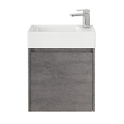 Тумба с раковиной подвесная Belbagno KRAFT MINI 500, Cemento Grigio, 494х256х500, KRAFT MINI-500/260-1A-SO-CG-R/7045-KL