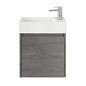 Тумба с раковиной подвесная Belbagno KRAFT MINI 500, Cemento Grigio, 494х256х500, KRAFT MINI-500/260-1A-SO-CG-R/7045-KL