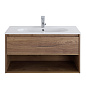 Тумба с раковиной подвесная Belbagno KRAFT 900, Rovere Tabacco, 900x460x500, KRAFT-900-1C-SO-RT/LOV-900-LVB