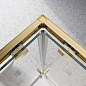 Душевой уголок BelBagno LUCE-A-2-90-C-ORO прозрачное стекло, профиль глянцевое золото
