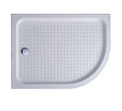Акриловый поддон ассиметричный, левый CEZARES TRAY-A-RH-120/80-550-15-W-L