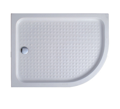 Акриловый поддон ассиметричный, левый CEZARES TRAY-A-RH-120/80-550-15-W-L
