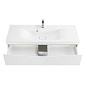Тумба с раковиной подвесная BelBagno Marino 1200, Bianco Opaco, 1200x450x500, MARINO-1200-2C-SO-BO-P/BB1200/450-LV-MR-PR
