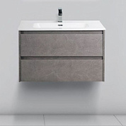 KRAFT 39 База под раковину подвесная с двумя выкатными ящиками, Cemento Grigio, 800х390x500, KRAFT 39-800/390-2C-SO-CG
