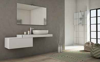 Консоль подвесная TAVOLONE 41785 Bianco Opaco 90 см