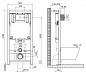 Унитаз подвесной BelBagno SELA BB3201CHR-MB с сиденьем BB3201SC-MB + Система инсталляции для унитазов BelBagno BB002-80 с кнопкой смыва BB007-PR-NERO.M