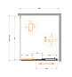 Душевой уголок CEZARES MOLVENO-AHF-31-90/100-C-CR-IV