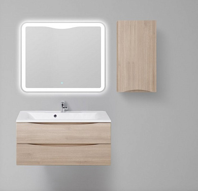 Шкаф подвесной, левосторонний, Belbagno Fly-Marino 400x300x750, Rovere Grigio, FLY-MARINO-750-1A-SC-RG-P-L