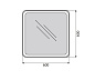 Зеркало BelBagno SPC-MAR-600-600-LED-BTN
