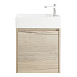 Тумба с раковиной подвесная Belbagno KRAFT MINI 500, Rovere Galifax Bianco, 494х256х500, KRAFT MINI-500/260-1A-SO-RGB-L/7045-KL