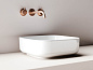 Умывальник чаша накладная квадратная Ceramica Nova Element 385*385*135мм