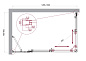 Душевой уголок BelBagno LUCE-AH-21-130/80-C-Cr