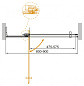 Душевая дверь в нишу CEZARES SLIDER-B-1-80/90-BR-NERO