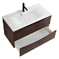 Тумба с раковиной подвесная BelBagno Marino 1000 , Rovere Moro, 1000x445x500, MARINO-1000-2C-SO-RW-P/BB1000/445-LV-MR-PR