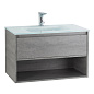 Тумба с раковиной подвесная Belbagno KRAFT 800, Cemento Grigio, 800x460x500, KRAFT-800-1C-SO-CG/BB810/465-LV-VTR-BL