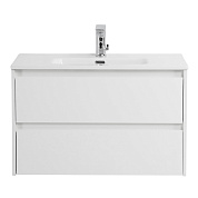 Тумба с раковиной подвесная Belbagno KRAFT 39-800, Bianco Opaco, 810х390х515, KRAFT 39-800/390-2C-SO-BO/BB800/390ETL