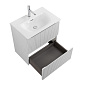 Тумба с раковиной подвесная BelBagno UNO-MINI-800-2C-SO-BO Белый матовый, раковина белая BB-8099-3-80