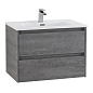 Тумба с раковиной подвесная Belbagno KRAFT 700, Cemento Grigio, 710х460х515, KRAFT-700-2C-SO-CG/BB700ETL