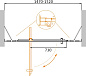 Душевая дверь CEZARES MOLVENO-BA-12-100+50-C-Cr-IV