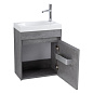 PIETRA MINI База под раковину подвесная, Stucco Cemento 454x257x520, PIETRA MINI-460-1A-SO-SCM-R, правосторонняя
