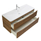 Тумба подвесная с раковиной из литьевого мрамора BelBagno ACQUA 120 Rovere Rustico