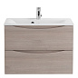 Тумба с раковиной подвесная BelBagno Marino 650 Rovere Grigio, 650x450x530, MARINO-650-2C-SO-RG-P/BB650/450-LV-MR-PR