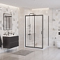Душевой уголок BelBagno UNO-195-AH-1-130/90-C-NERO