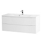 Тумба с раковиной подвесная BelBagno Marino 1200, Bianco Opaco, 1200x450x500, MARINO-1200-2C-SO-BO-P/BB1200/450-LV-MR-PR